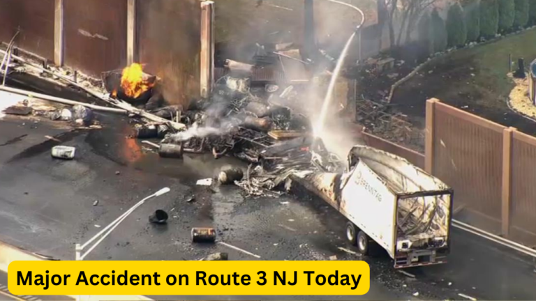 Major Accident on Route 3 NJ Today: Fire Erupts in Clifton Incident