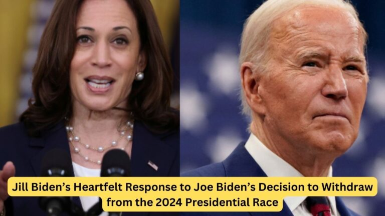 Jill Biden’s Heartfelt Response to Joe Biden’s Decision to Withdraw from the 2024 Presidential Race